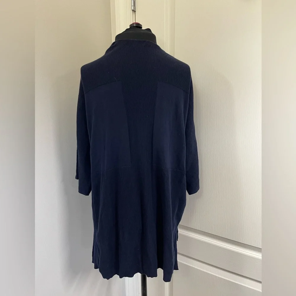 LOFT Women's Open Front Cardigan Sweater Navy Blue Size S Casual Fall   sku163
